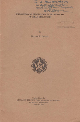 Chromosomal Physiology in Relation to Nuclear Structure