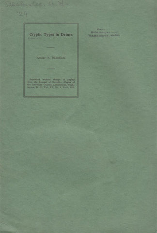 Cryptic Types in Datura