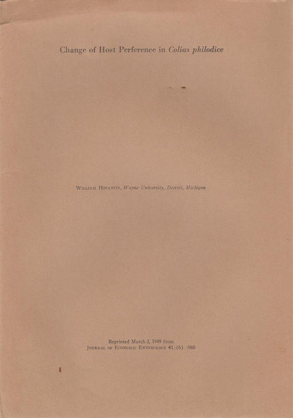 Change of Host Preference in Colias philodice