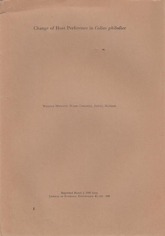 Change of Host Preference in Colias philodice