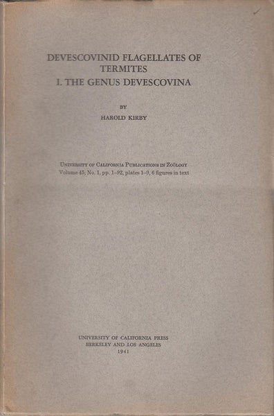 Devescovinid Flagellates of Termites I. The Genus Devescovina