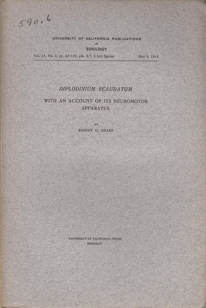 Diplodinium Ecaudatum with an Account of its Neuromotor Apparatus