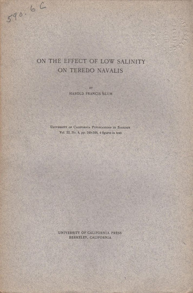 On the Effect of Low Salinity on Teredo Navalis