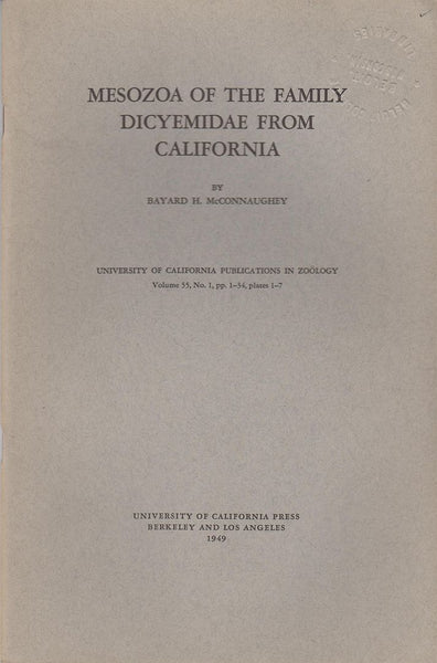 Mesozoa of the Family Dicyemidae from California