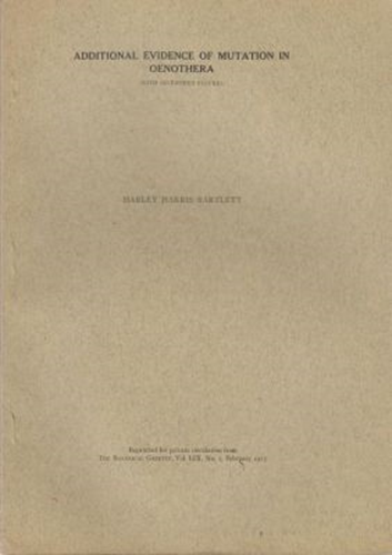 Additional Evidence of Mutation in Oenothera