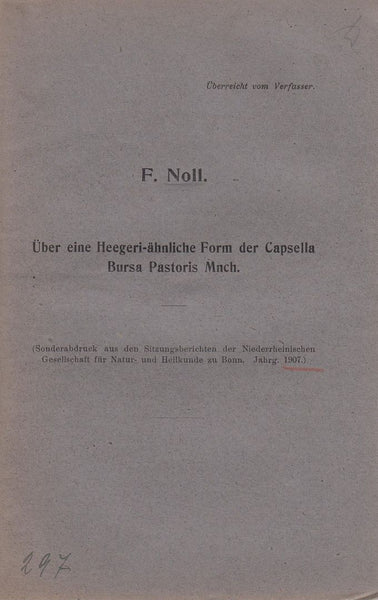 Uber eine Heegeri-ahnliche Form der Capsella Bursa Pastoris Mnch.