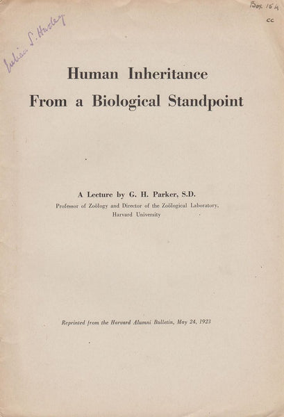 Human Inheritance from a Biological Standpoint