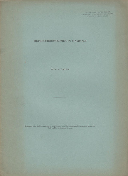 Heterochromosomes in Mammals