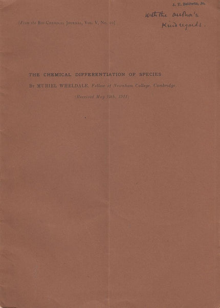 The Chemical Differentiation of Species