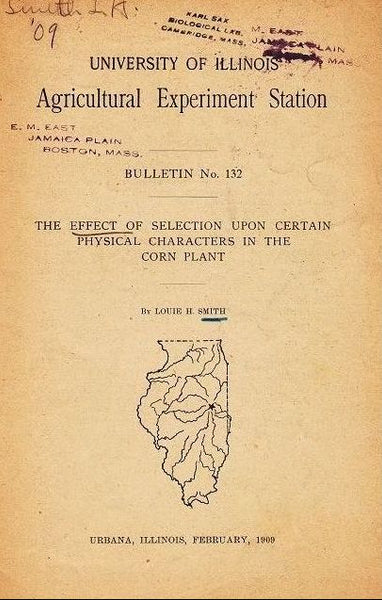 The Effect of Selection upon Certain Physical Characters in the Corn Plant