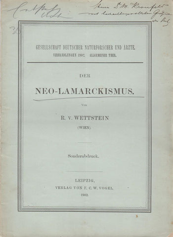 Der Neo-Lamarckismus
