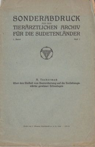 Uber den Einfluss von Bastardierung auf die Entfaltungs-starke gewisser Erbanlagen