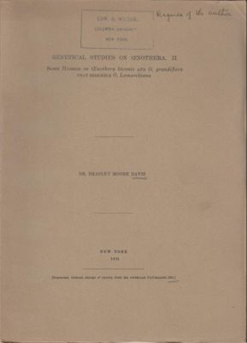 Genetical Studies on Oenothera. II. Some Hybrids of Oenothera biennis and O. grandiflora that Resemble O. Lamarckiana