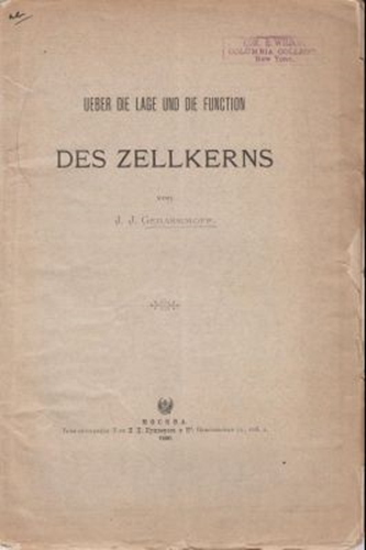Ueber die Lage und die Function des Zellkerns
