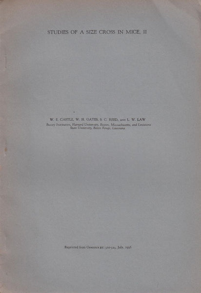 Studies of a Size Cross in Mice, II