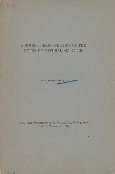 A Simple Demonstration of the Action of Natural Selection