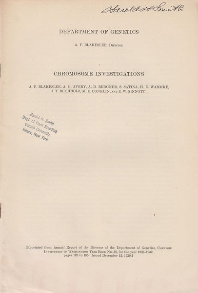 Chromosome Investigations