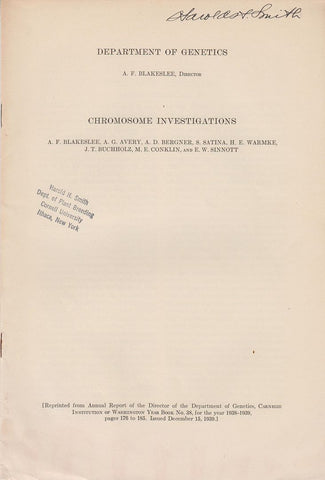 Chromosome Investigations