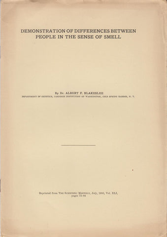 Demonstration of Differences between People in the Sense of Smell