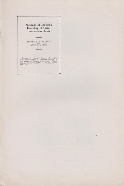 Methods of Inducing Doubling of Chromosomes in Plants