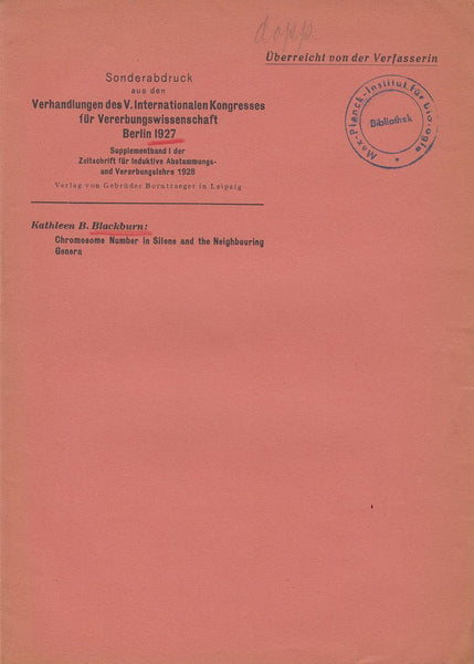 Chromosome Number in Silene and the Neighbouring Genera