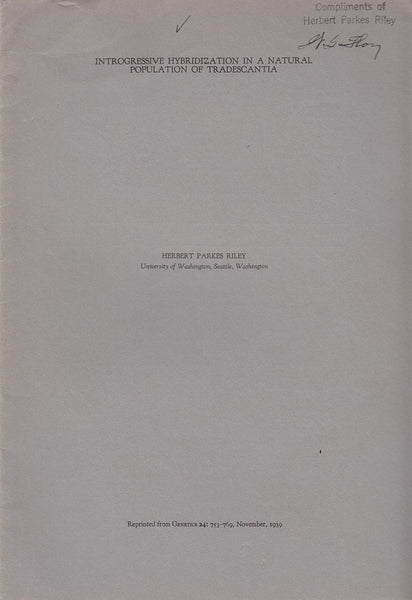 Introgressive Hybridization in a Natural Population of Tradescantia