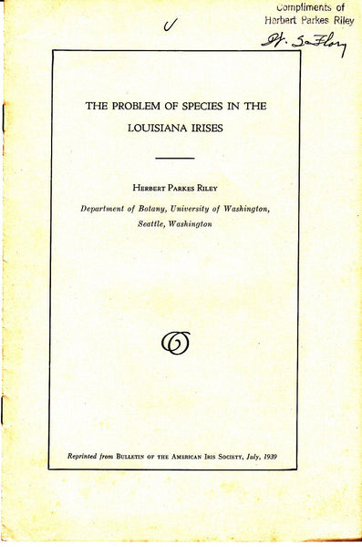 The Problem of Species in the Louisiana Irises