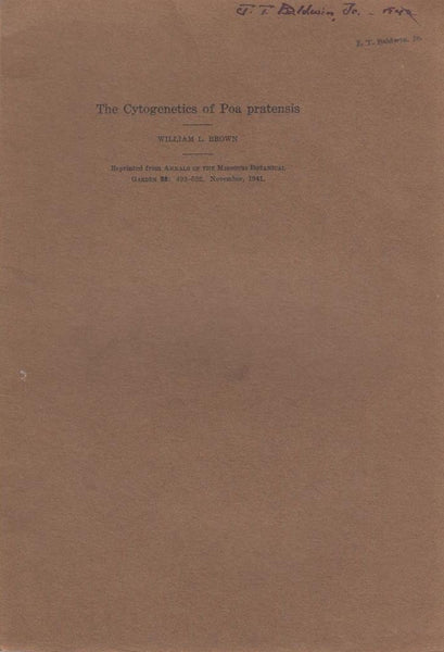 The Cytogenetics of Poa pratensis