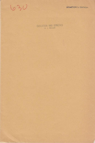 Evolution and Genetics