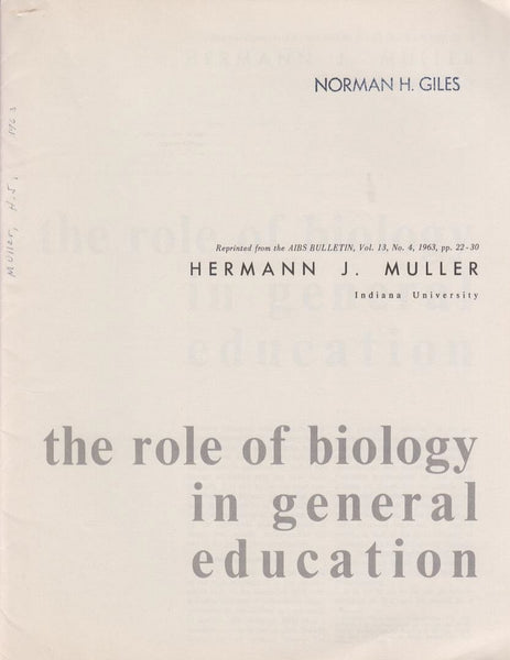 The Role of Biology in General Education