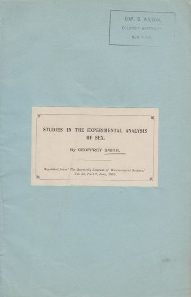 Studies in the Experimental Analysis of Sex 3. Further Observations on Parasitic Castration
