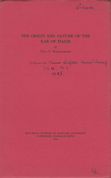 The Origin and Nature of the Ear of Maize