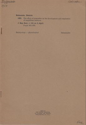 The Effect of Ryanodine on the Development and Respiration of Amphibian Embryos
