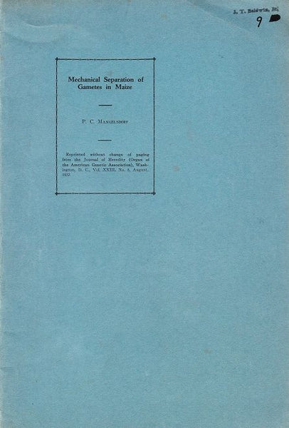 Mechanical Separation of Gametes in Maize