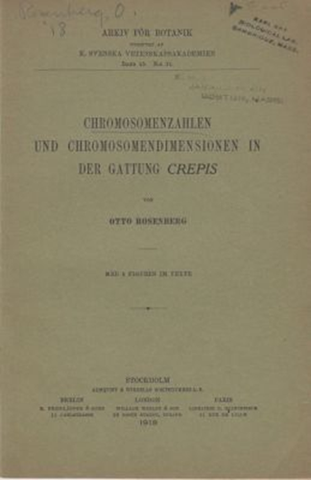 Chromosomenzahlen und Chromosomendimensionen in der Gattung Crepis