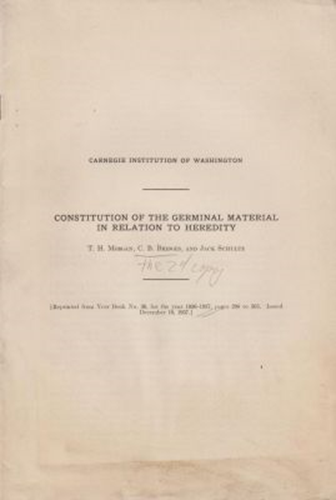 Constitution of the Germinal Material in Relation to Heredity
