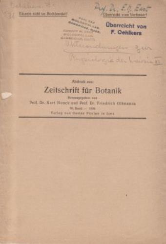 Untersuchungen zur Physiologie der Meiosis III.