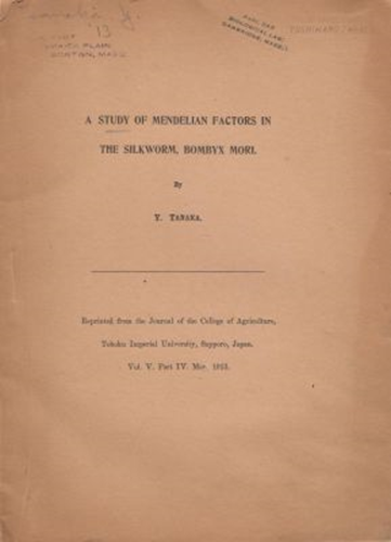 A Study of Mendelian Factors in the Silkwork, Bombyx Mori