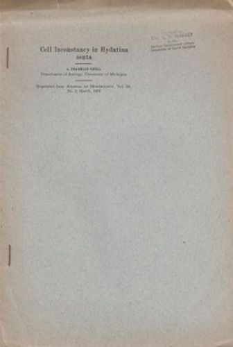 Cell Inconstancy in Hydatina senta