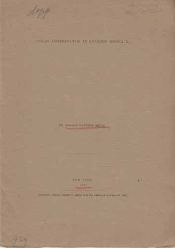 Color Inheritance in Lynchnis Dioica L.