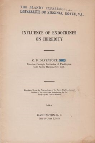 Influence of Endocrines on Heredity