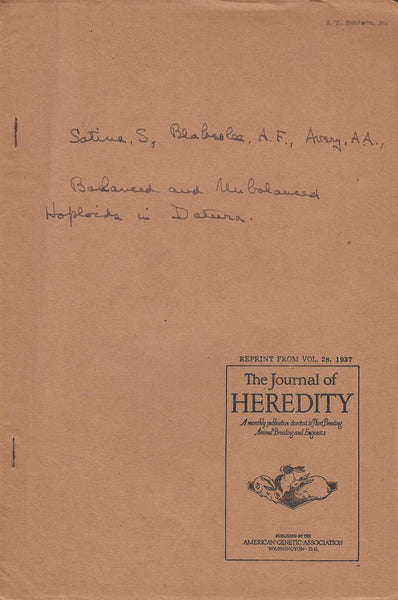 Balanced and Unbalanced Haploids in Datura