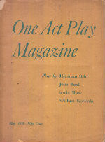 One Act Play Magazine, Vol. II, No. 1., May 1938