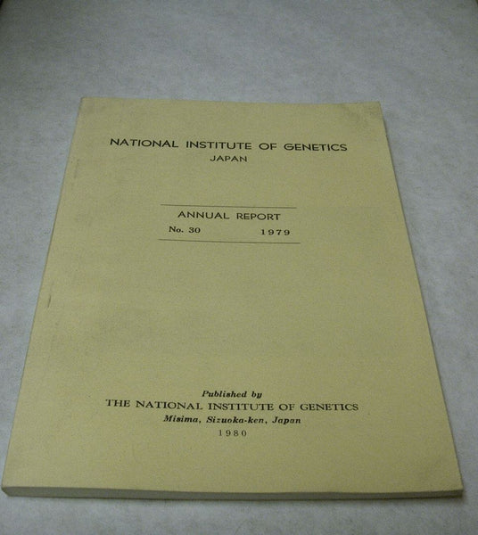 National Institute of Genetics (Japan) Annual Reports 20 issues