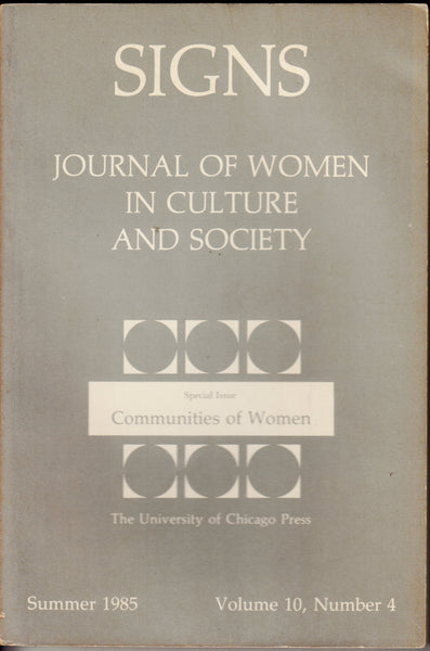Signs - Journal of Women in Culture and Society Volume 10 Number 4 Summer 1985