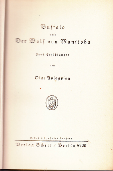 Buffalo und Der Wolf von Manitoba