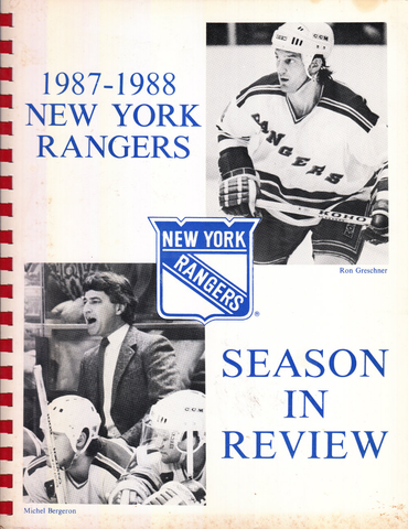 1987-1988 New York Rangers: Season in Review