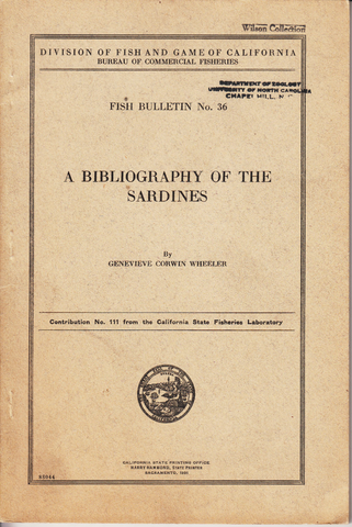 A Bibliography of the Sardines
