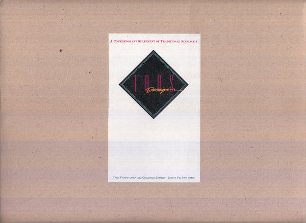 Taos Design Furniture: A Contemporary Statement of Traditional Simplicity