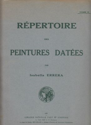 Repertoire des Peintures Datees Tome II only